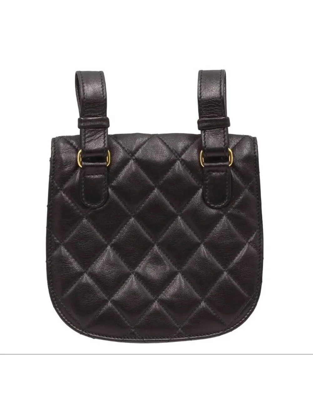 Chanel CC Logo Quilted Mini Waist Pouch